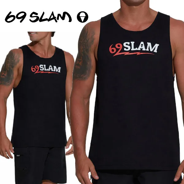 69SLAM  |Unisex Street Style Plain Cotton Logo Tanks