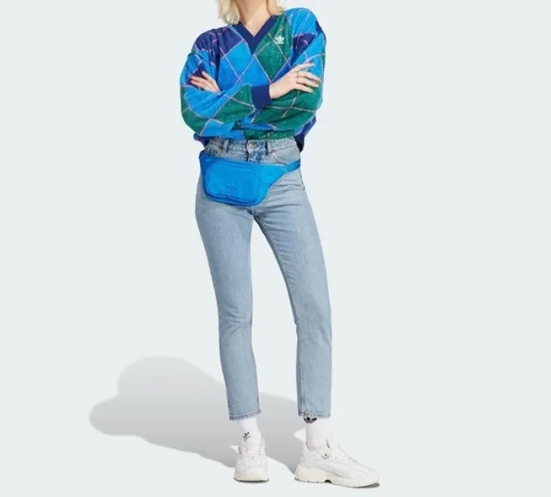 adidas  |Argile Casual Style Street Style V-Neck Long Sleeves