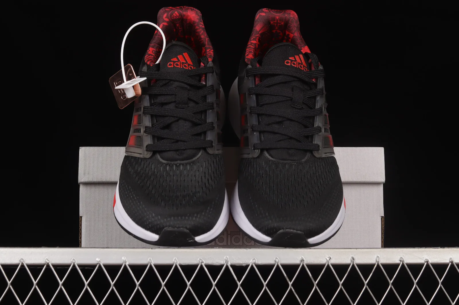 Adidas EQ21 RUN Core Black Fire Red Footwear White GZ4053