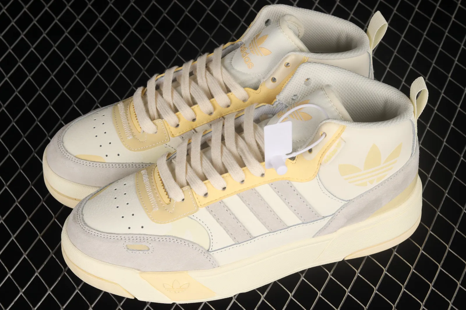 Adidas Originals Post UP Cloud White Yellow Grey Shoes H00221