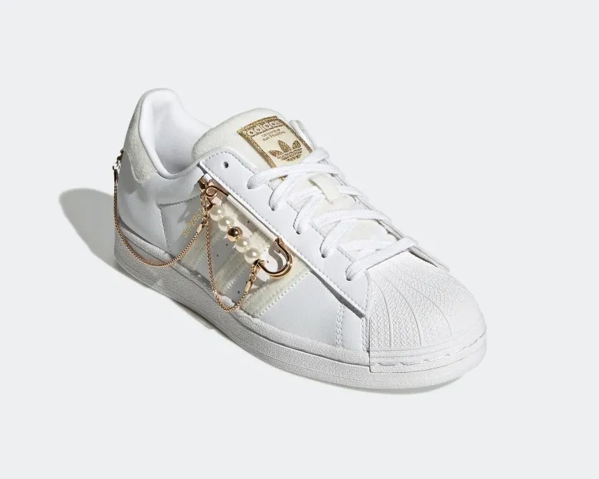 Adidas Originals Superstar Cloud White Off White Gold Metallic GZ3386