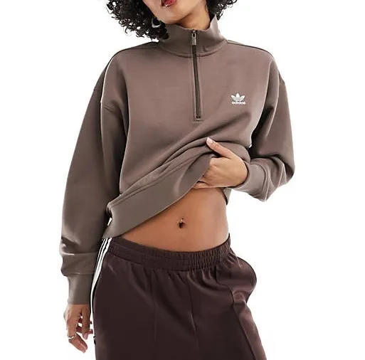 adidas  |Unisex Sweat Rib Street Style Long Sleeves Plain Cotton