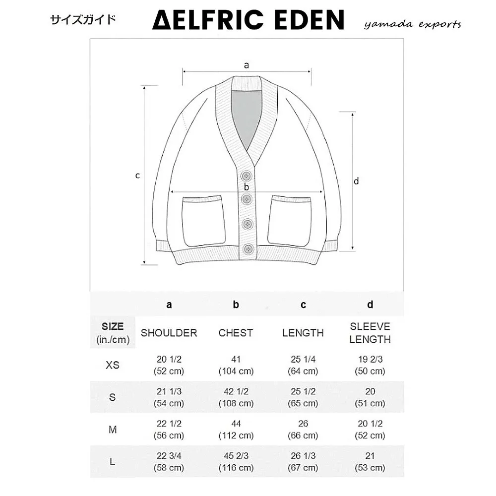 Aelfric Eden  |Unisex Street Style Logo Cardigans