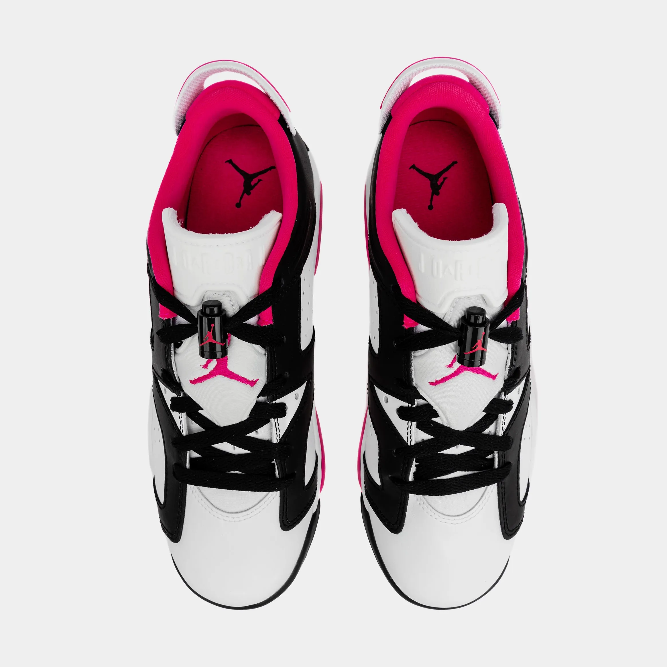 Air Jordan 6 Retro Low Fierce Pink Grade School Lifestyle Shoes (Black/Pink)