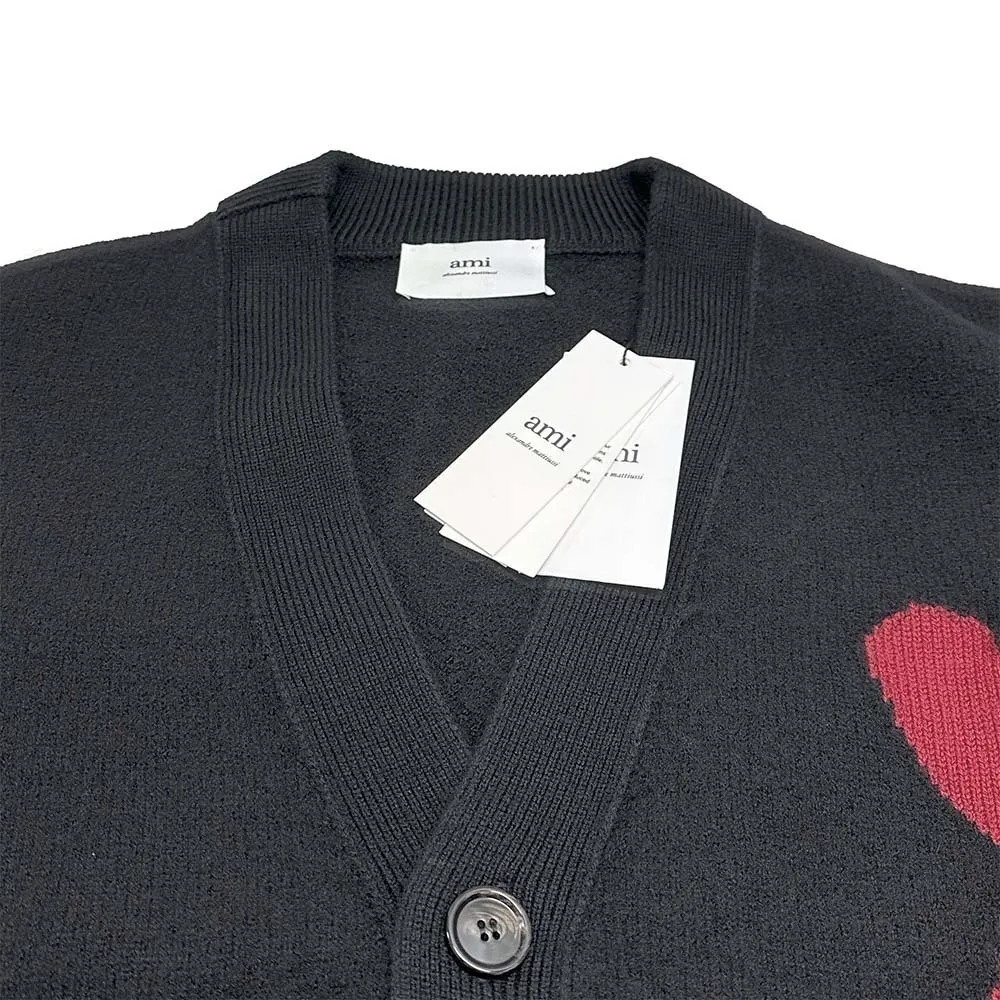 AMI PARIS  |Heart Unisex Wool Designers Cardigans