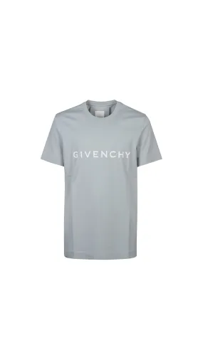 Archetype Slim-fit T-shirt in Cotton - Blue Grey