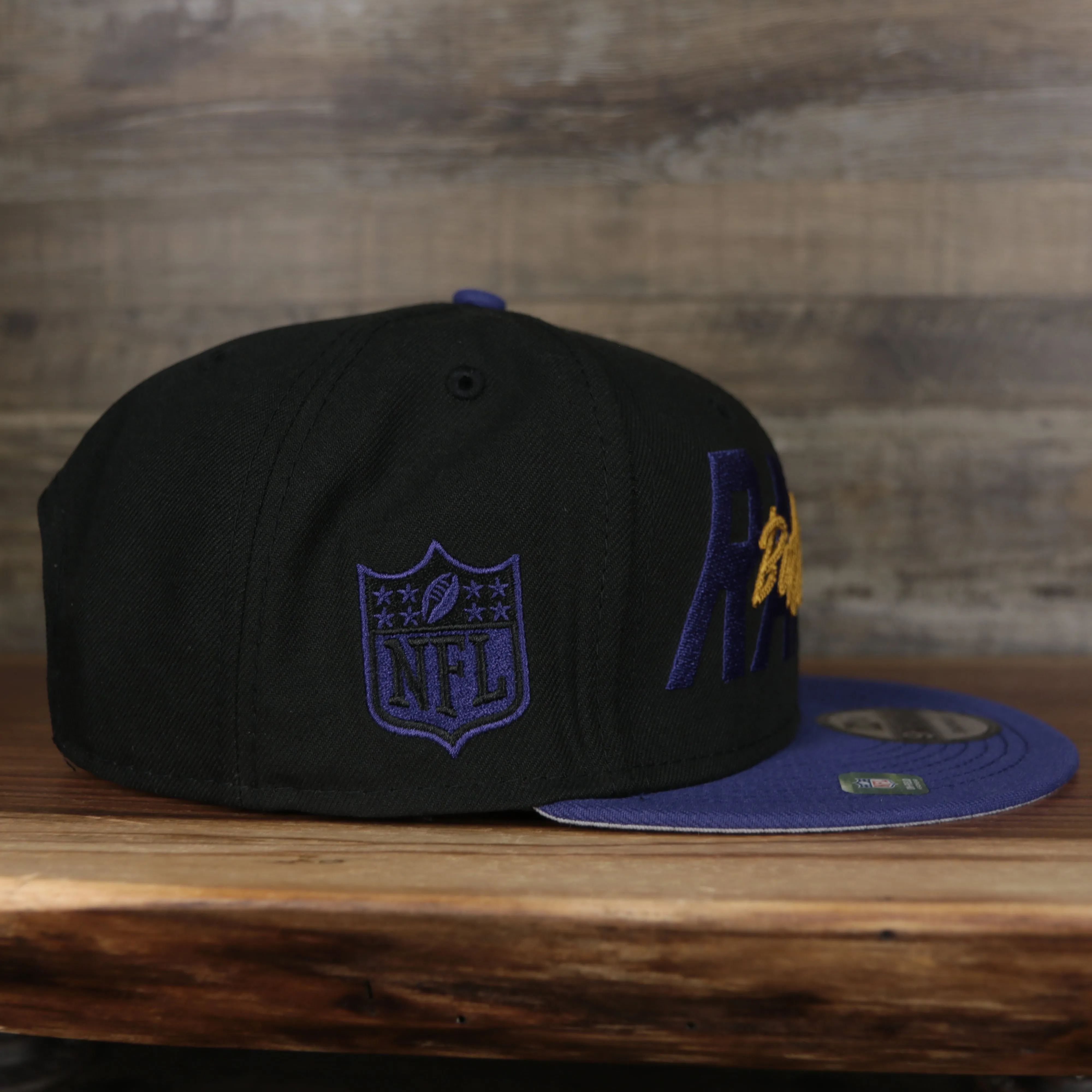 Baltimore Ravens 2022 NFL Draft 9Fifty Grey Bottom On-Field Snapback | Black