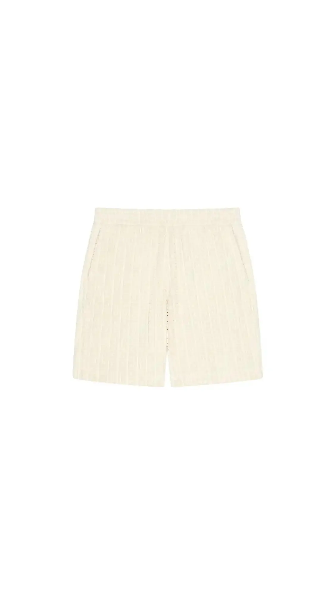 Bermuda Shorts In 4g Cotton Towelling - Ivory