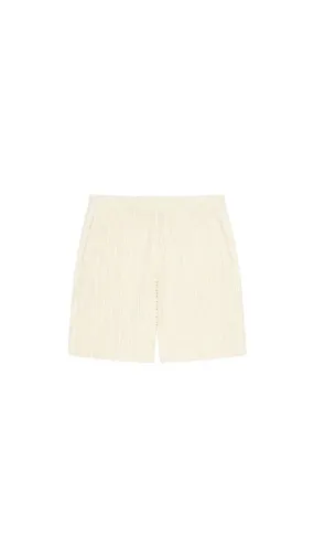 Bermuda Shorts In 4g Cotton Towelling - Ivory