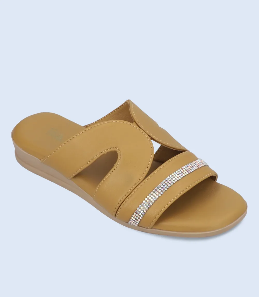 BW9521-MUSTARD-Women Casual slipper