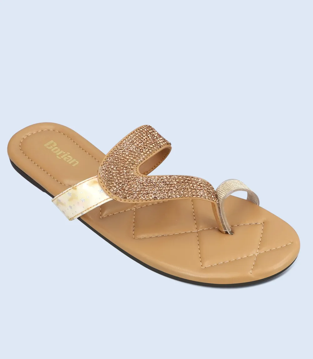 BW9741-BEIGE-Women Chappal