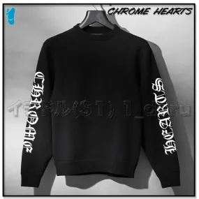 CHROME HEARTS  |Unisex Street Style Logo Sweatshirts