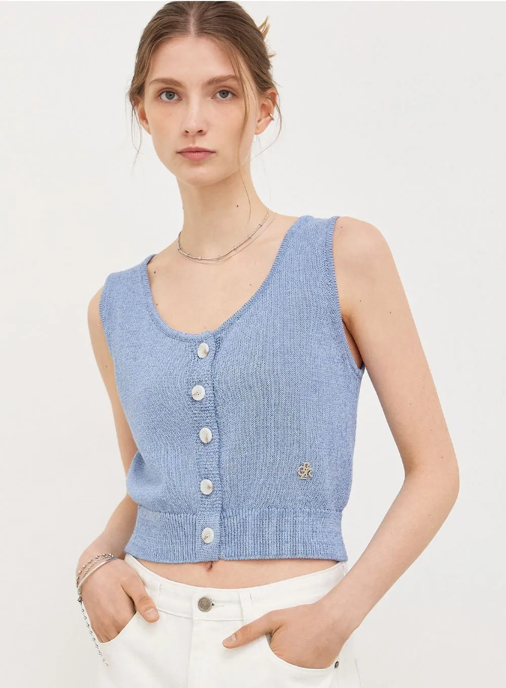 citybreeze  |Casual Style Sleeveless Street Style Plain Elegant Style