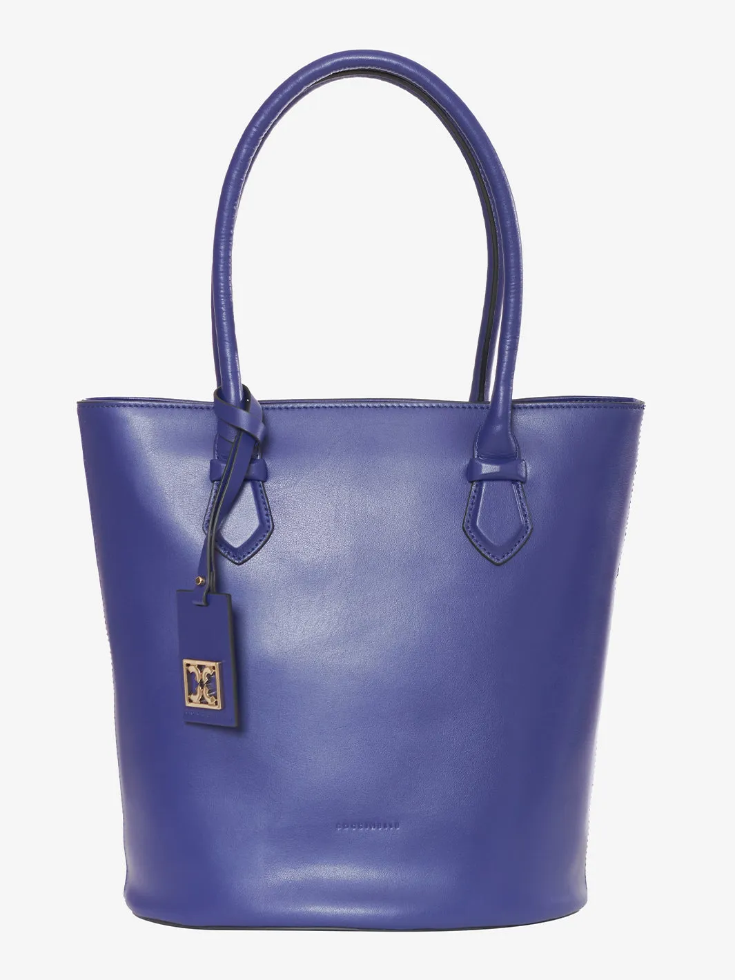 Coccinelle Blue leather bucket bag