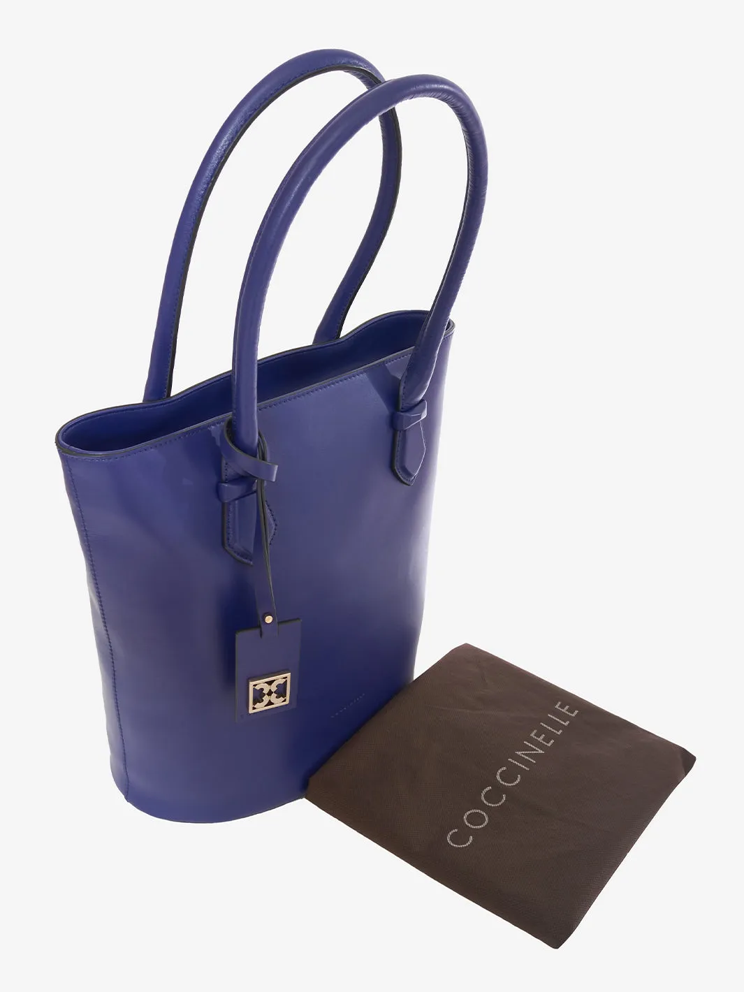 Coccinelle Blue leather bucket bag