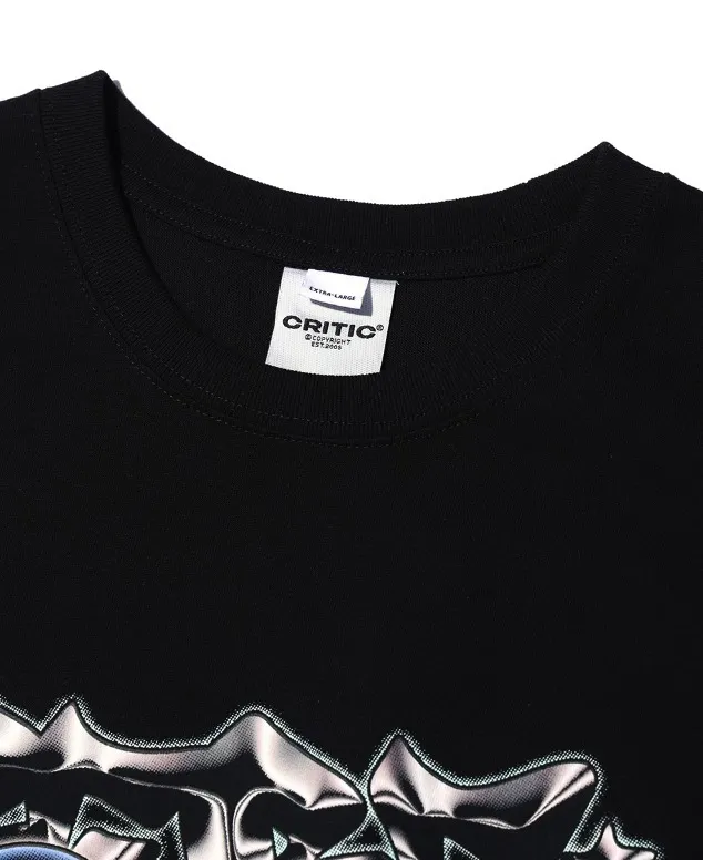 CRITIC  |Unisex U-Neck Cotton Logo T-Shirts