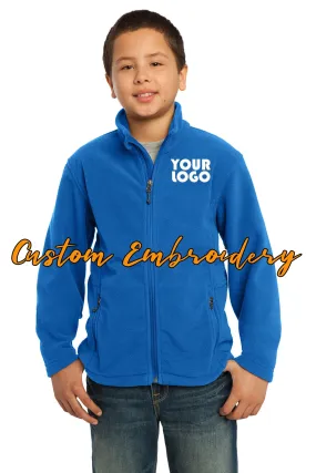 Custom Embroidered Youth Fleece Jacket - Midweight Fleece for everyday wear - Personalized Jacket - 4in by 4in Embroidery Includ