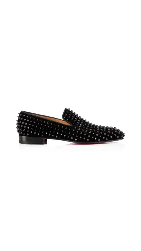 Dandelion Spikes Loafers in Suede - Black