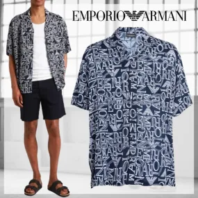 EMPORIO ARMANI  |Unisex Street Style Logo Shirts