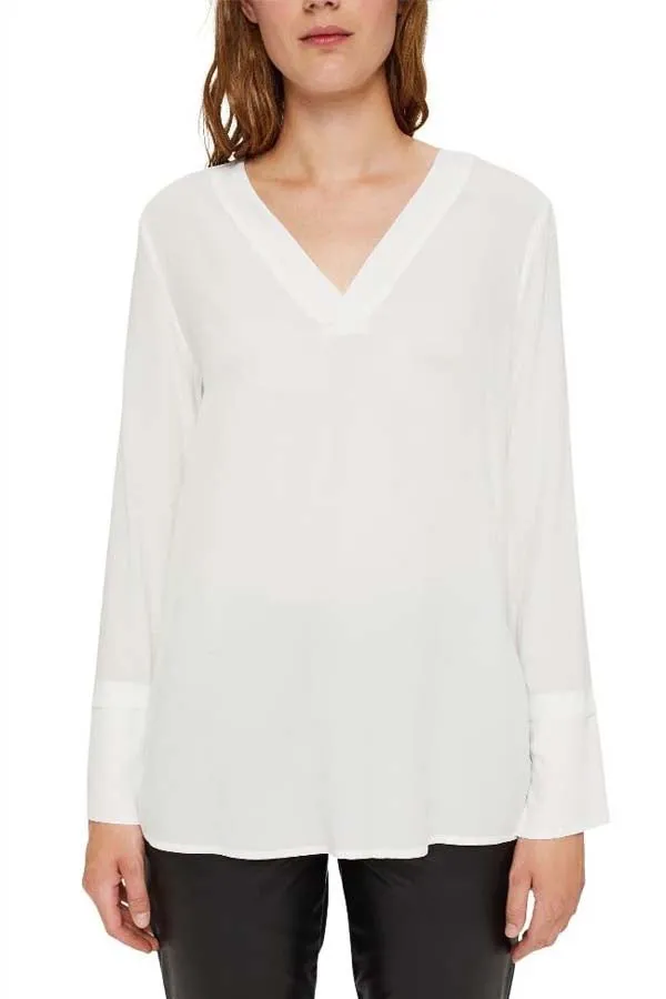 Esprit Wide-Cuff Blouse