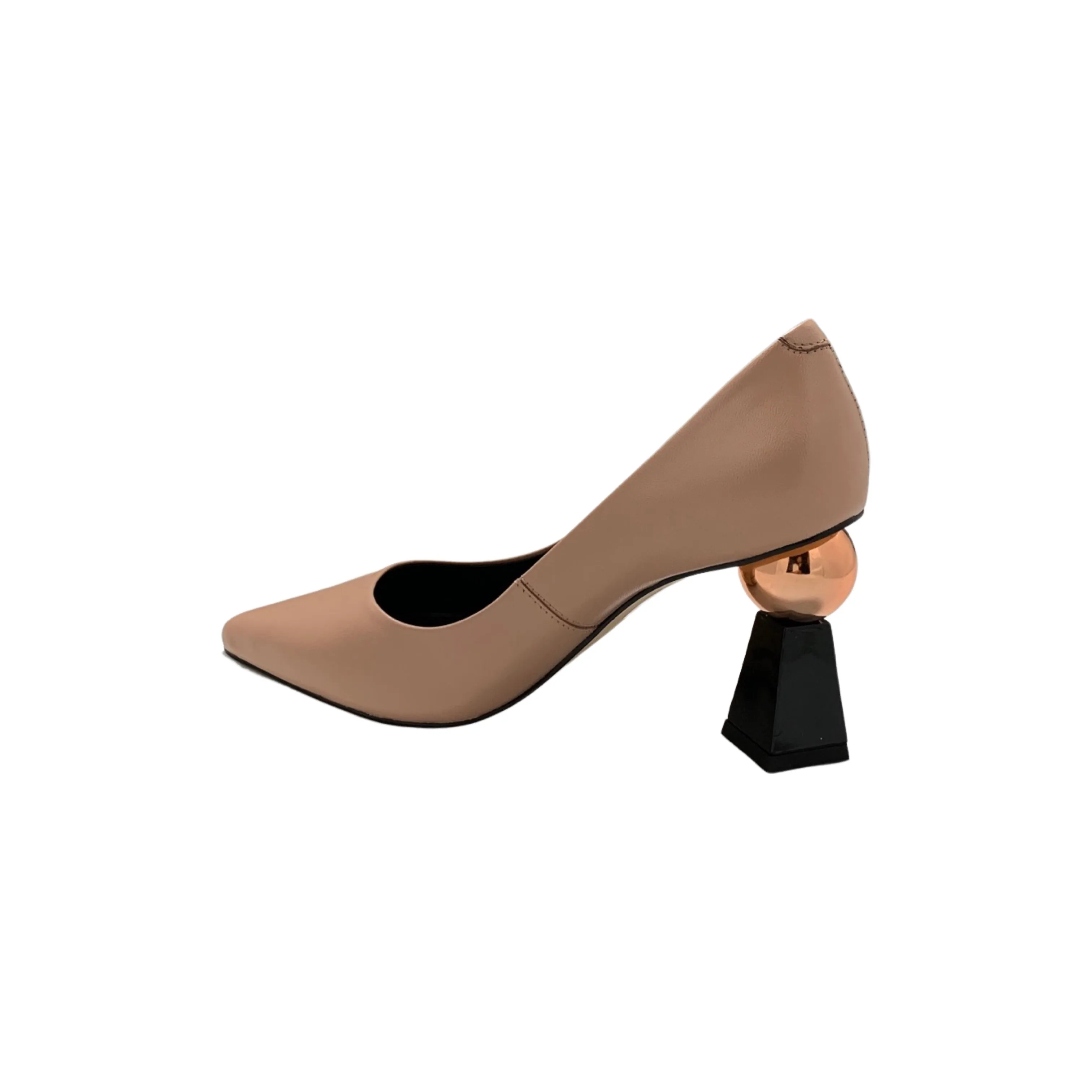 Eva Blush Leather Pump