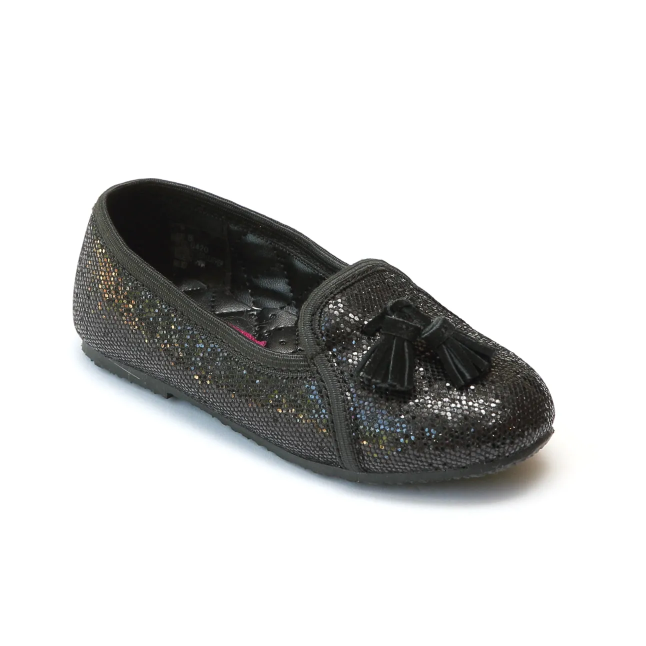 FINAL SALE - L'Amour Girls G420 Tassel Sequin Slippers