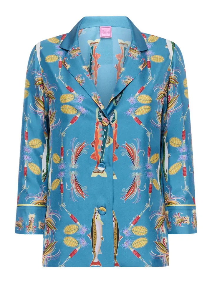 FRANCO FERRARI - ALOE FISH SILK JACKET