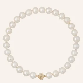 Freshwater White Potato Pearl 13-14mm Necklace