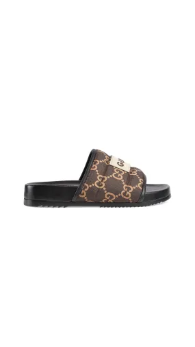 GG Slide Sandal - Black/Brown