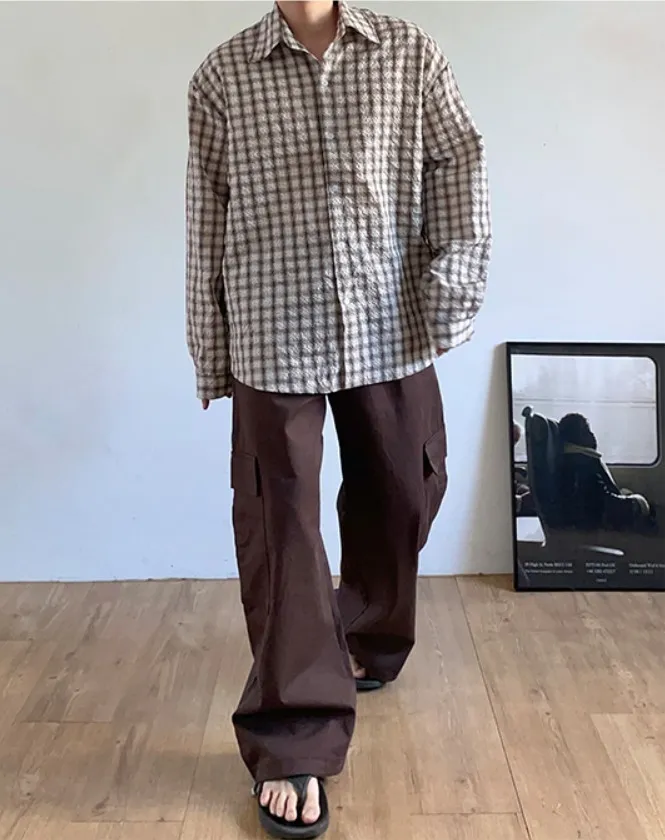 HUE  |[Huecloset]★Martin seersucker shirt