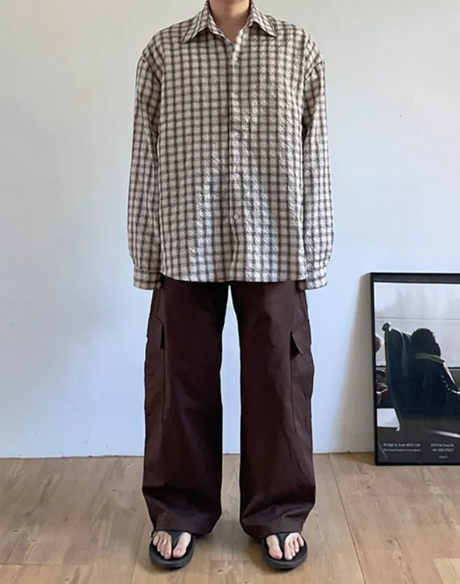 HUE  |[Huecloset]★Martin seersucker shirt