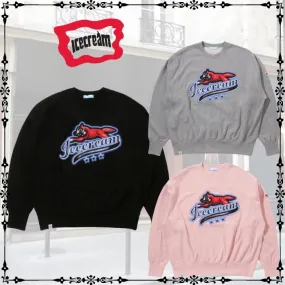 Icecream  |Unisex Street Style Cotton Oversized Sweatshirts