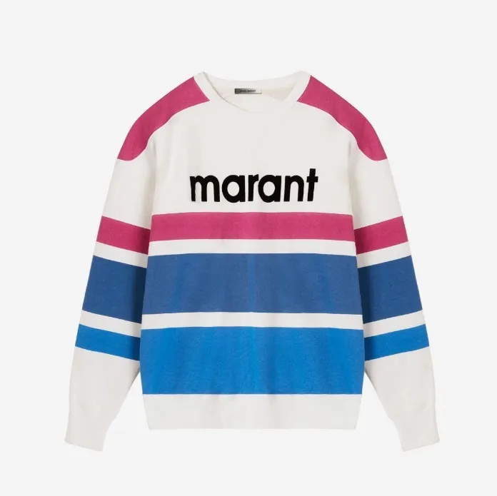 Isabel Marant  |Unisex Street Style Logo Sweatshirts