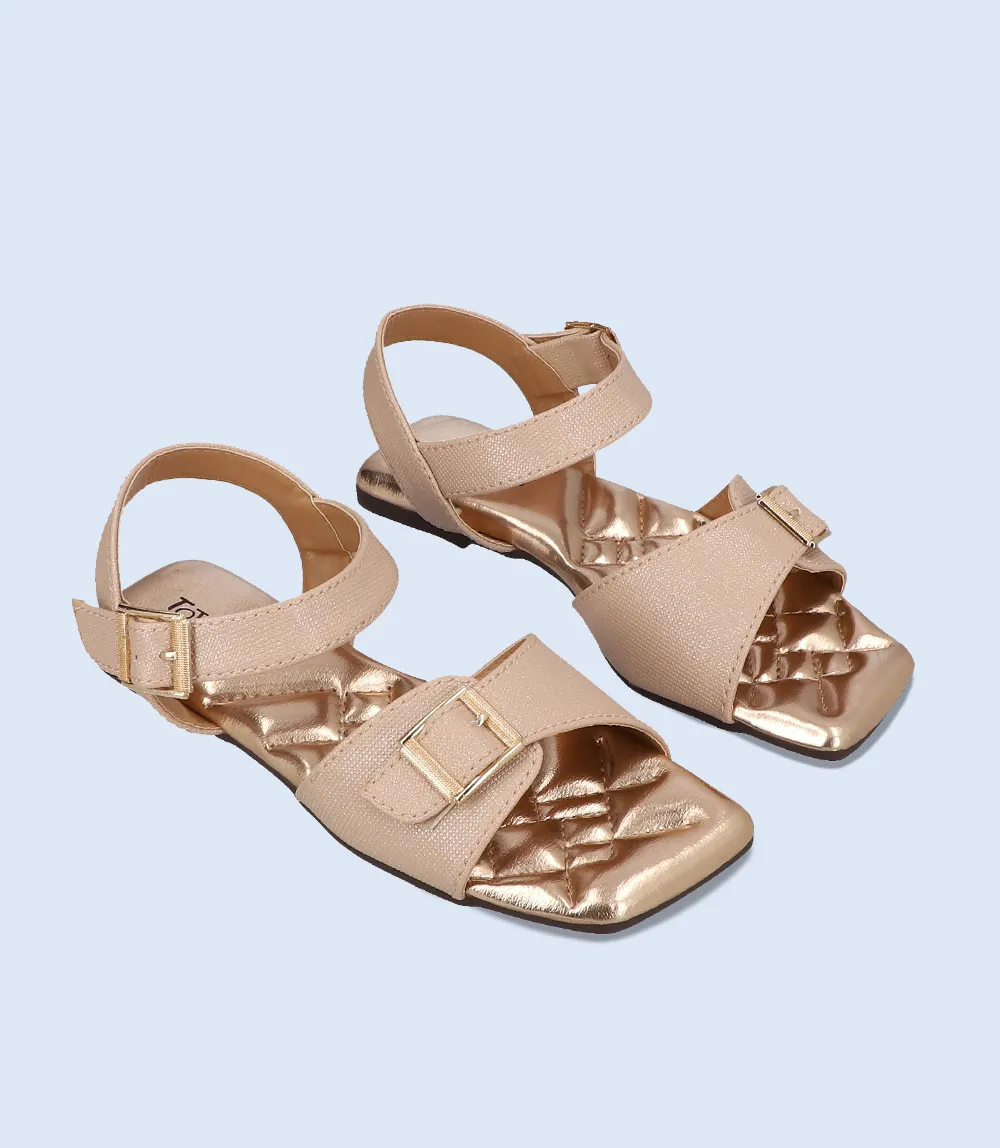 KG0028-CHAMPAGNE-Girls Casual Sandal