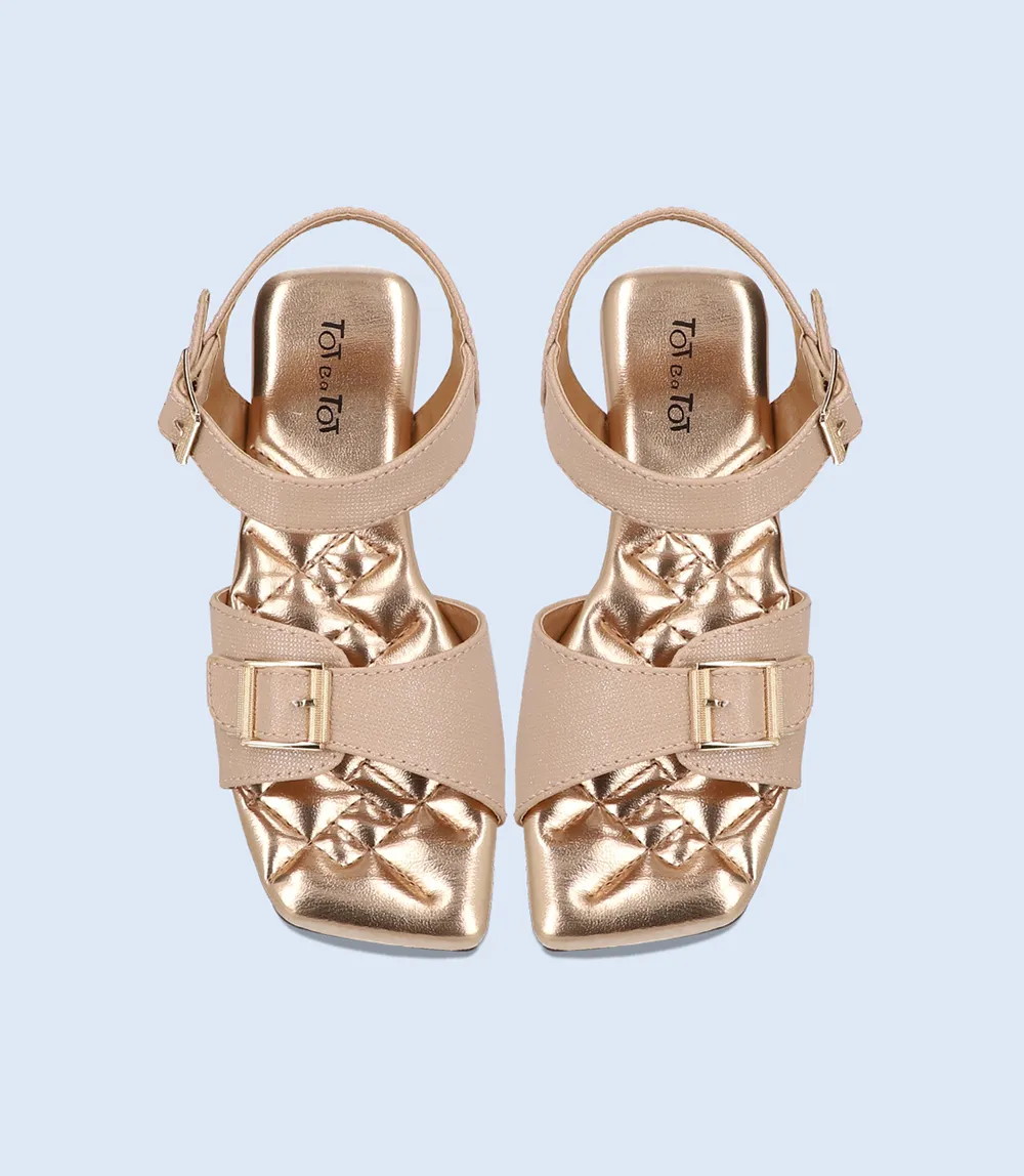 KG0028-CHAMPAGNE-Girls Casual Sandal