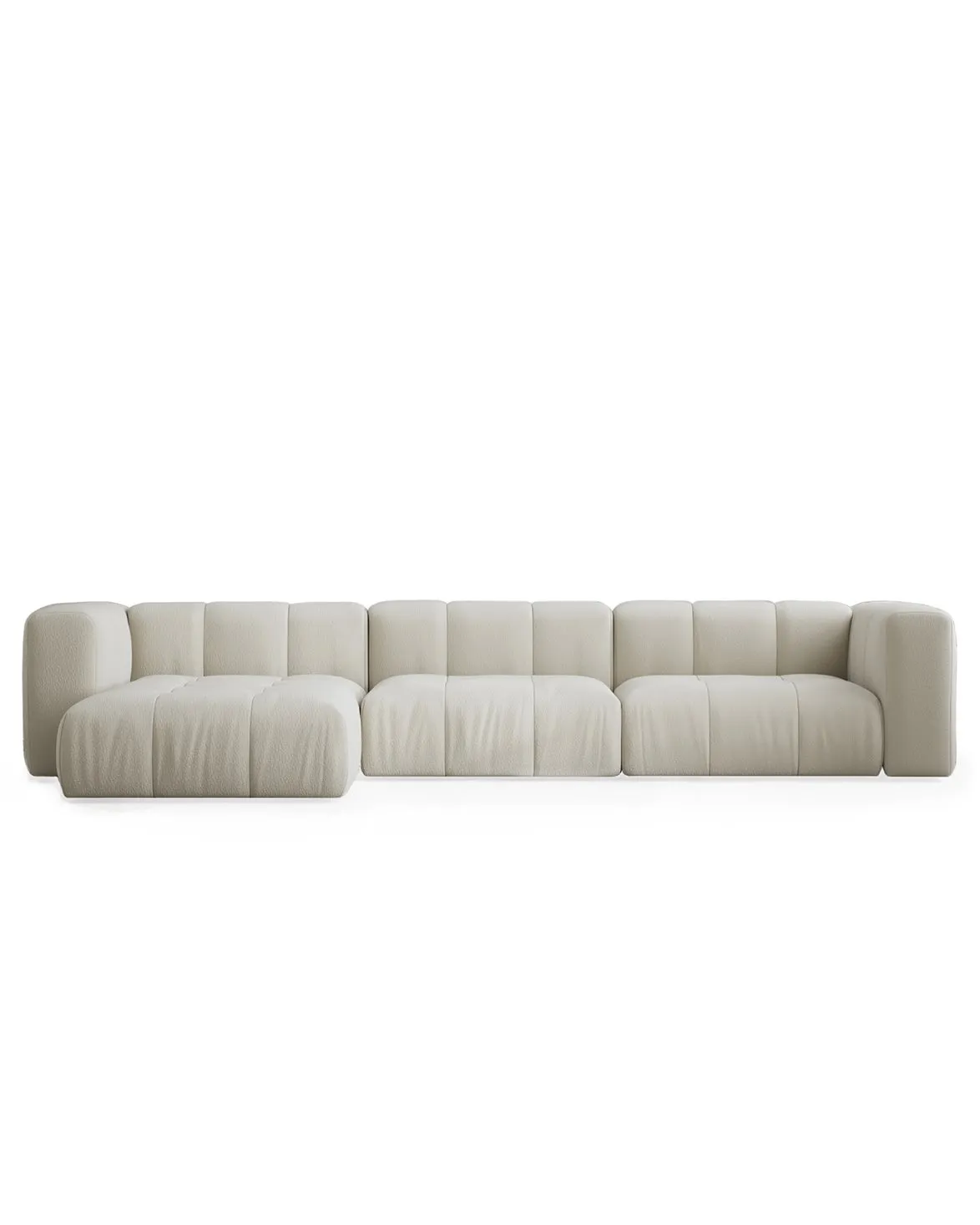 Layered Cecco 3-Seat Sofa Lounge Left Linen Look