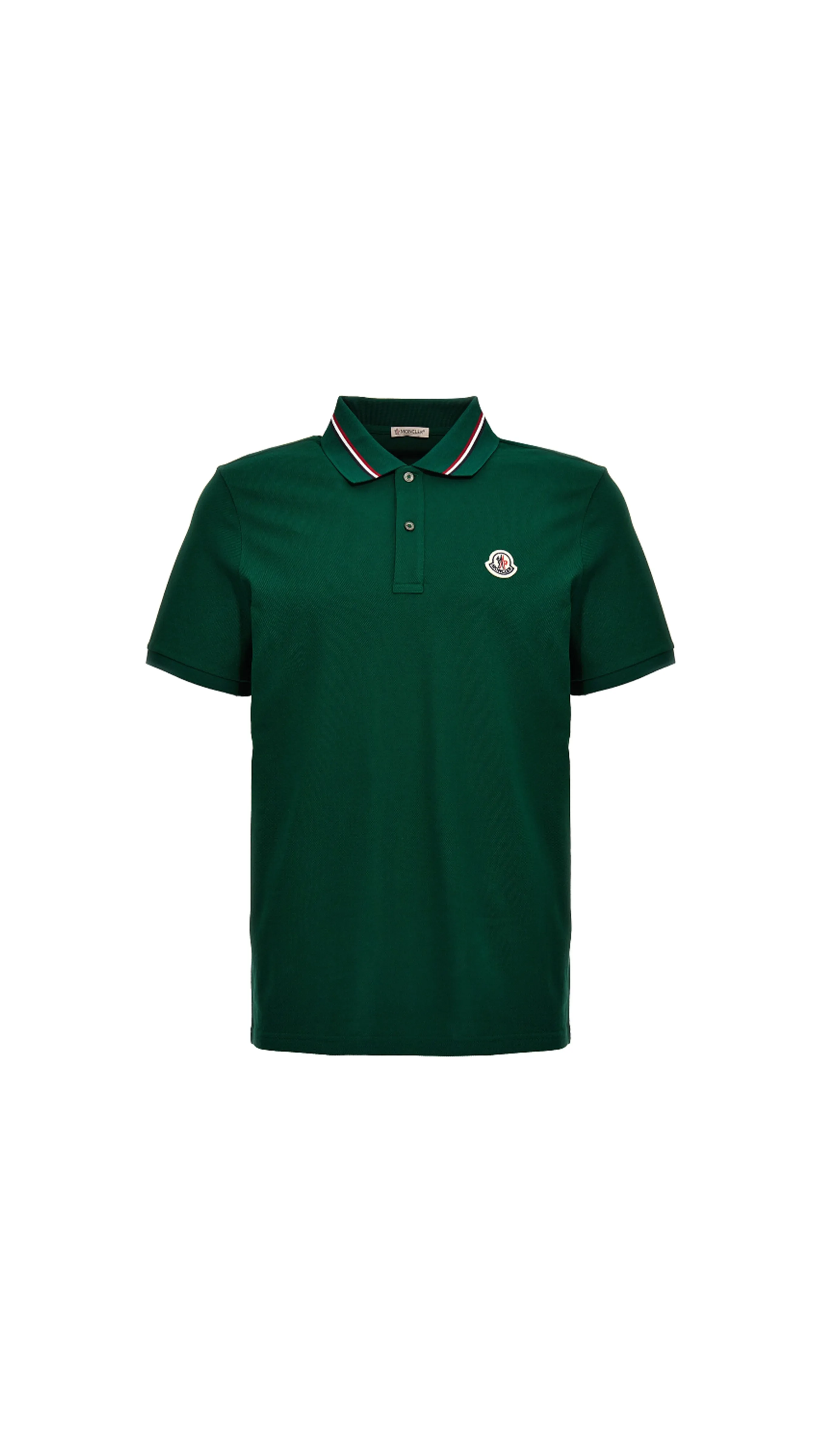 Logo Patch Polo Shirt - Emerald Green