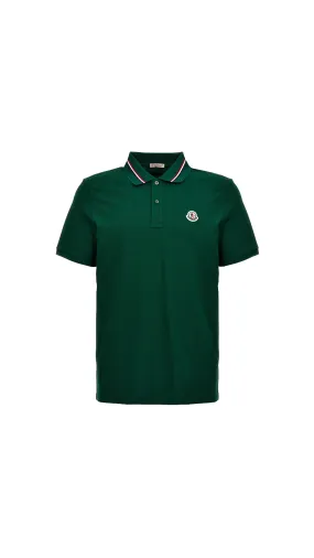 Logo Patch Polo Shirt - Emerald Green