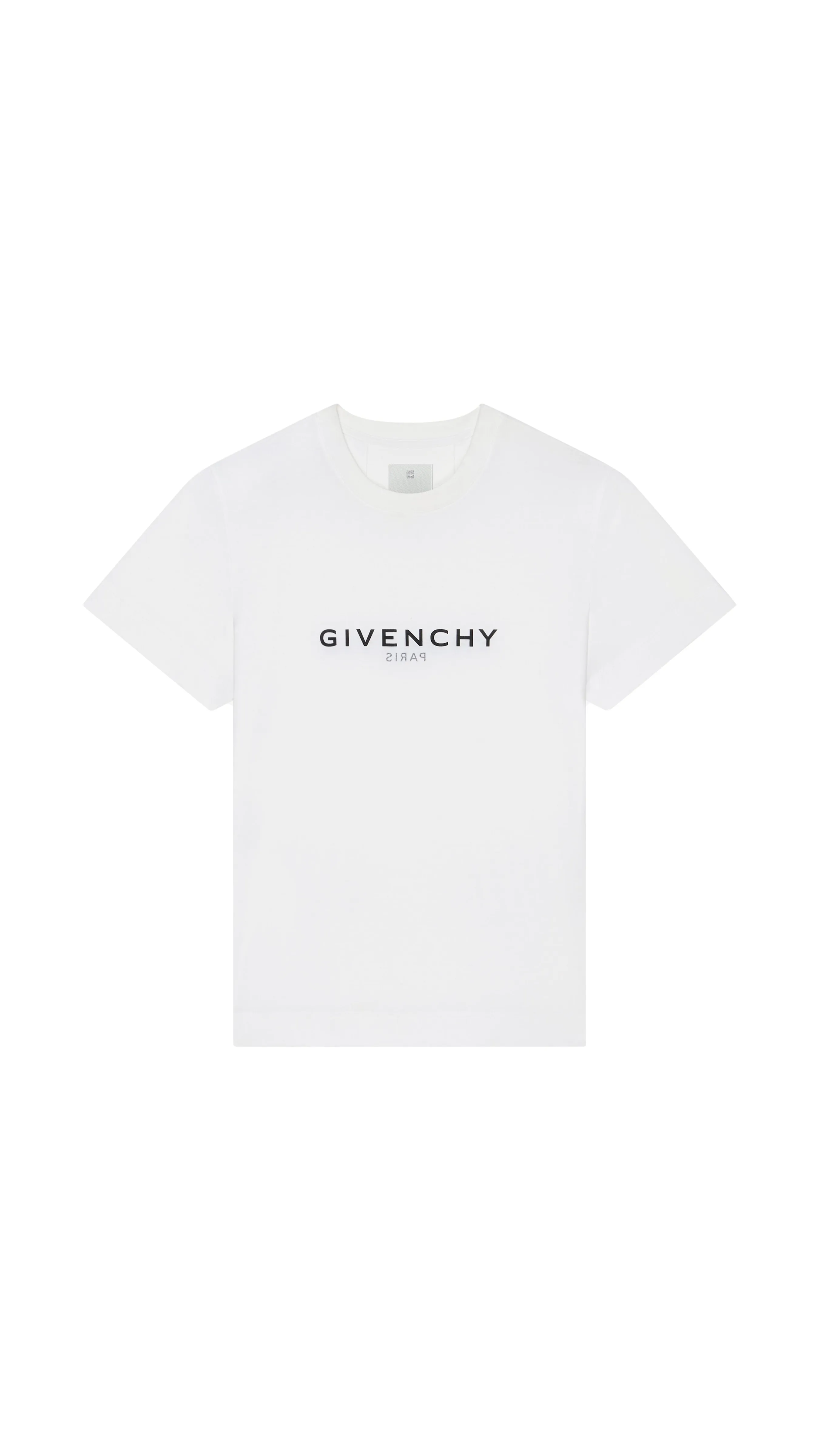 Logo Reverse T-shirt in Cotton - White