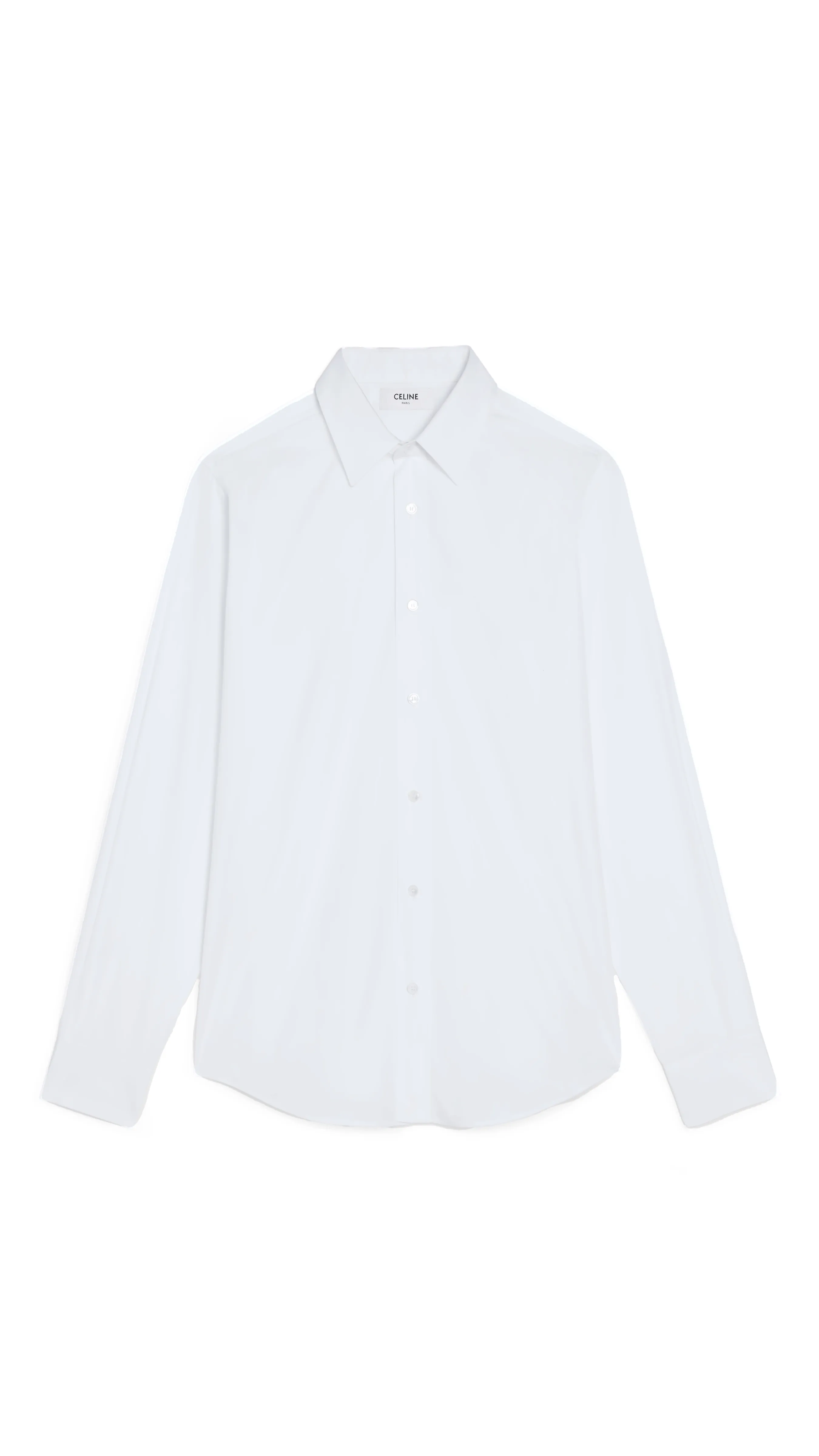 Loose Shirt in Cotton Popline - White