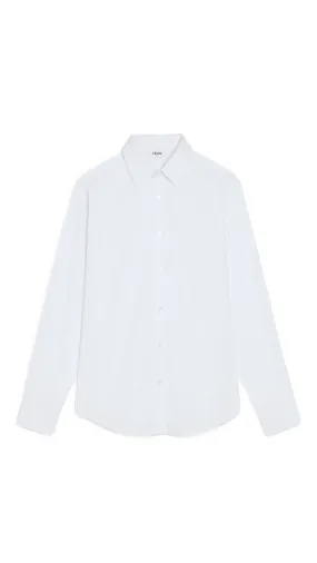 Loose Shirt in Cotton Popline - White