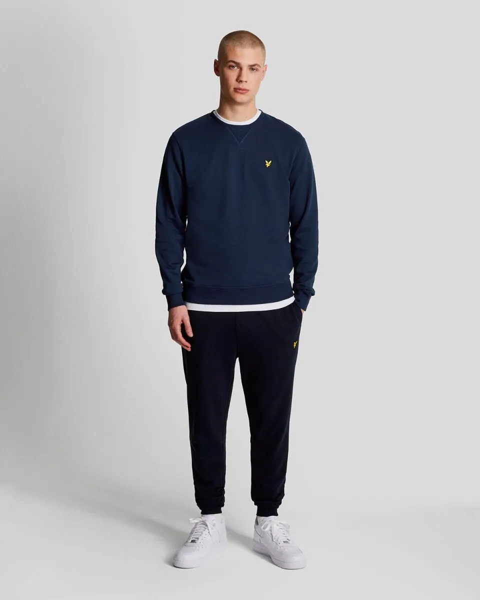 Lyle & Scott Crew Neck Casual Sweatshirt Jumper Navy