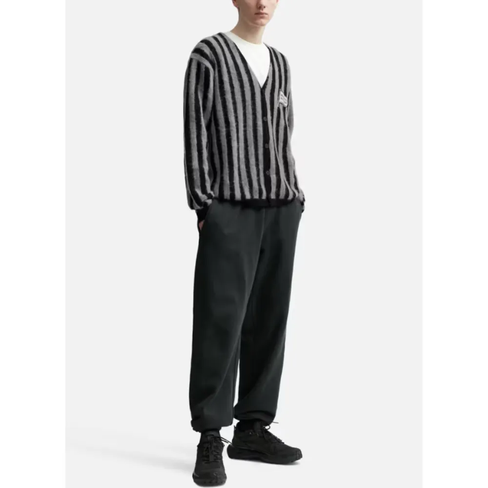 MAISON KITSUNE  |Stripes Unisex Nylon Logo Designers Cardigans