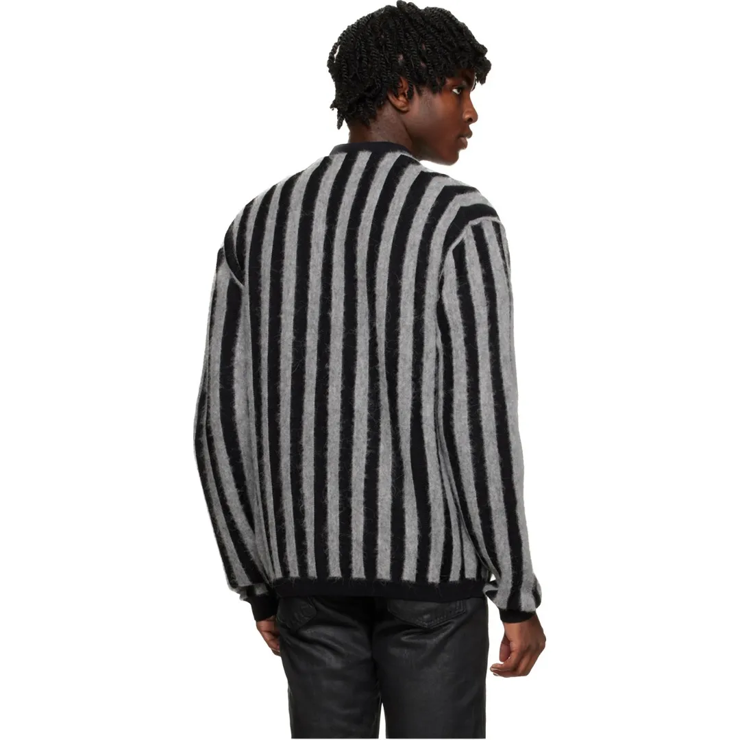 MAISON KITSUNE  |Stripes Unisex Nylon Logo Designers Cardigans