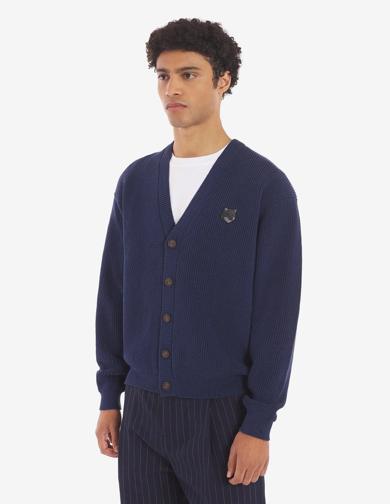 MAISON KITSUNE  |Unisex Nylon Plain Cotton Logo Designers Cardigans