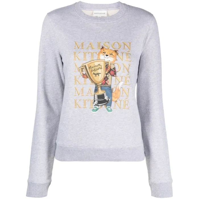 MAISON KITSUNE  |Unisex Street Style Designers Sweatshirts