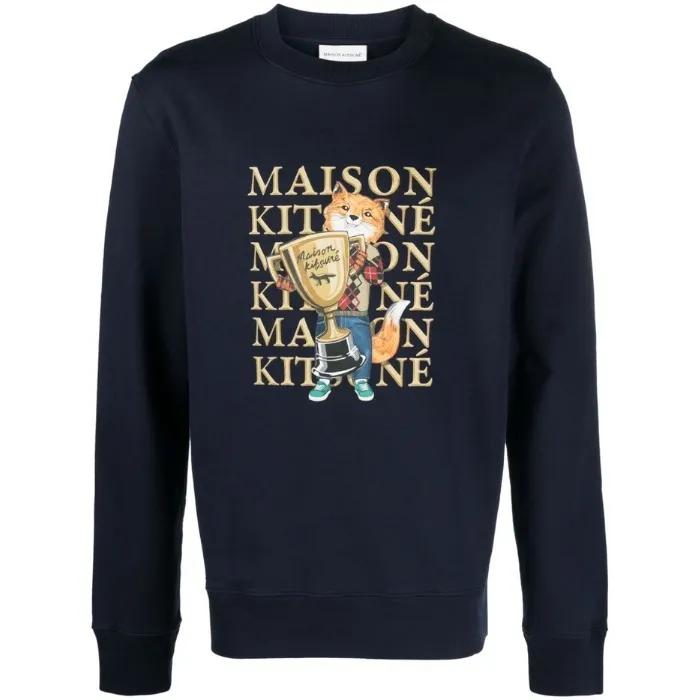 MAISON KITSUNE  |Unisex Street Style Designers Sweatshirts