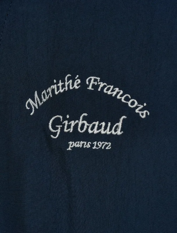 Marithe + Francois Girbaud  |[MARITHE]★VARSITY OPEN COLLAR HALF SLEEVE SHIRT