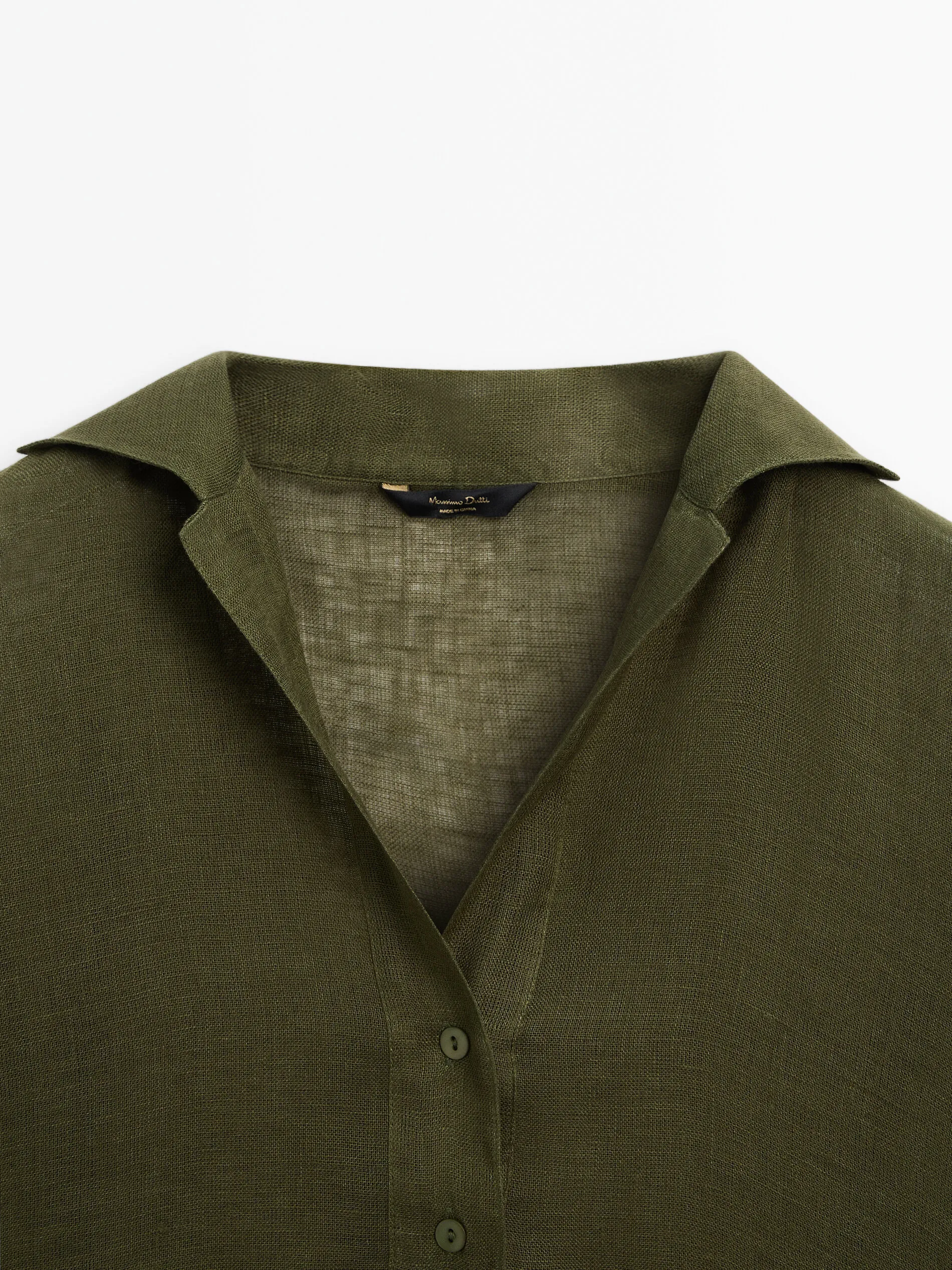 Massimo Dutti  |Casual Style Linen Plain Shirts & Blouses