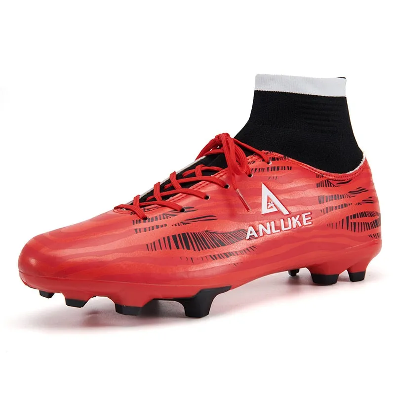 Men's Comfortable Soft Wear-Resistant Anti-Slippery High Ankle Soccer Shoes